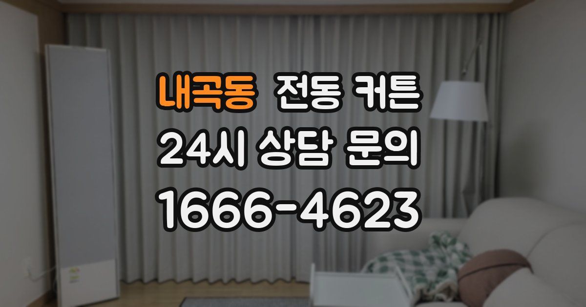 내곡동 전동 커튼