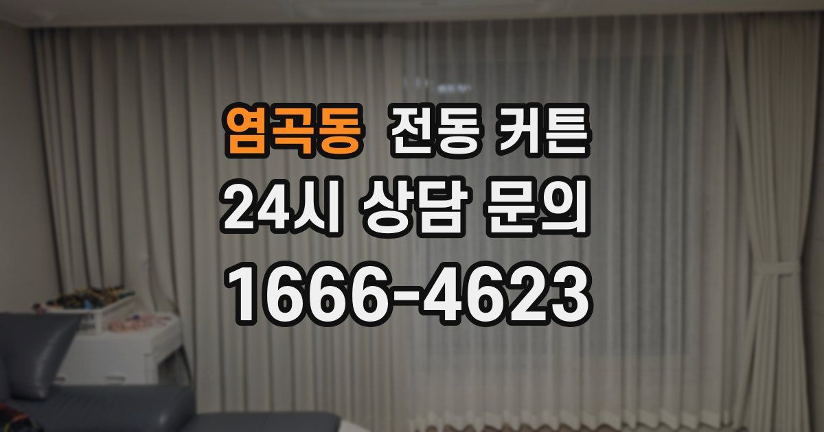 염곡동 전동 커튼