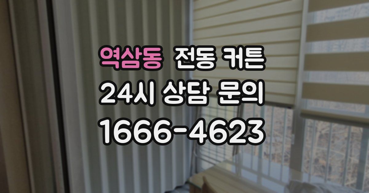 역삼동 전동 커튼