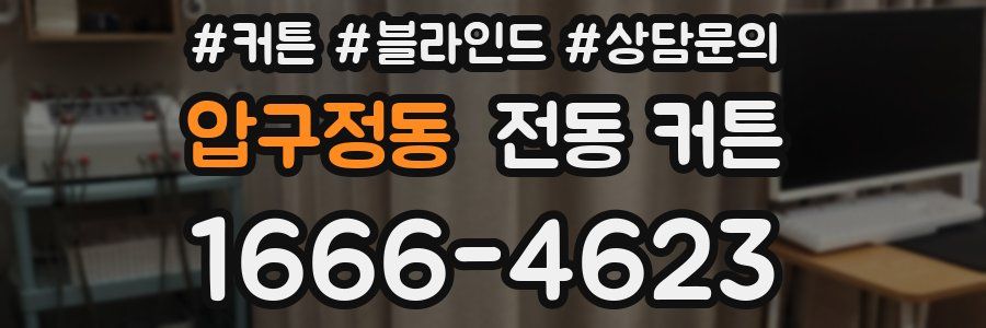 압구정동 전동 커튼