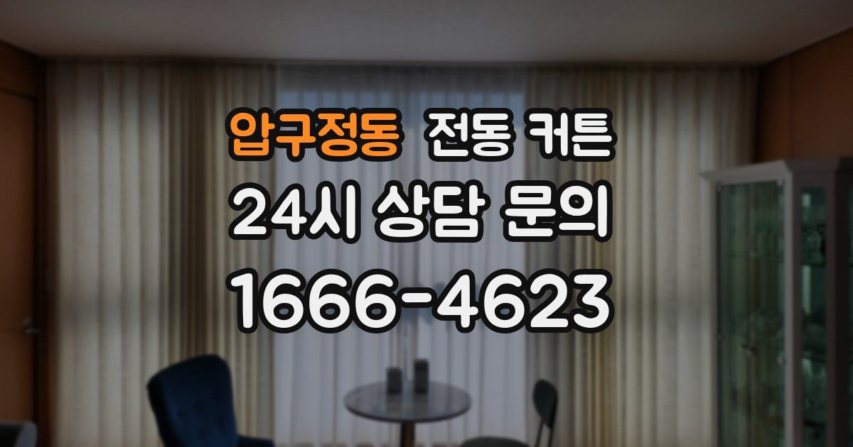 압구정동 전동 커튼