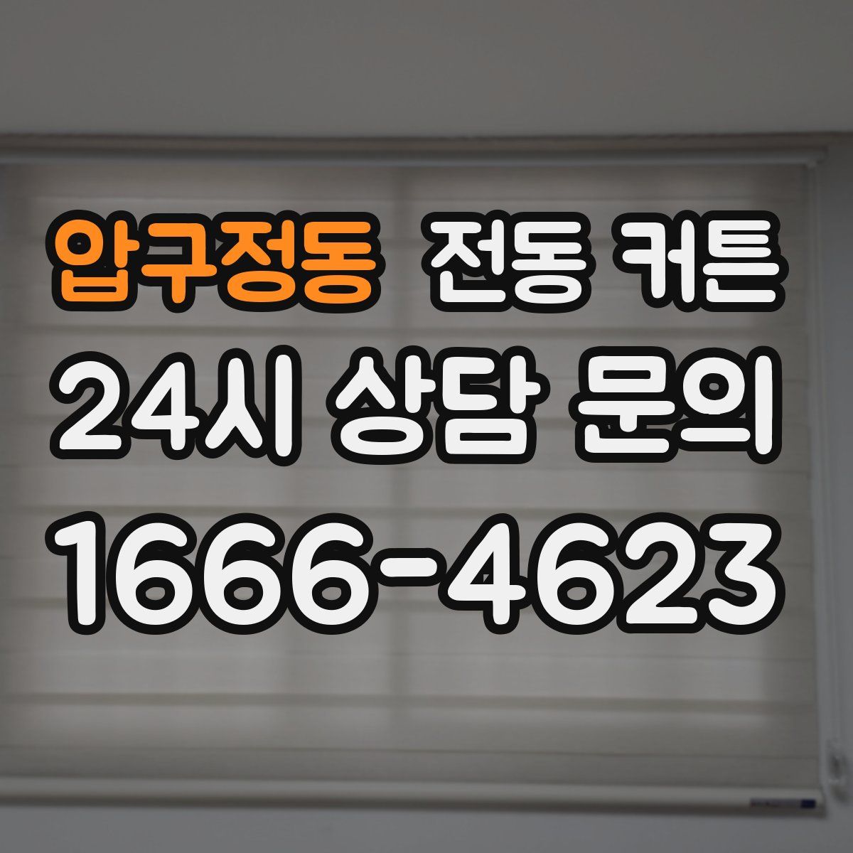 압구정동 전동 커튼