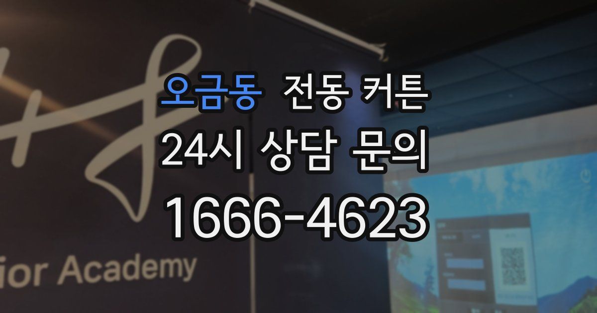 오금동 전동 커튼