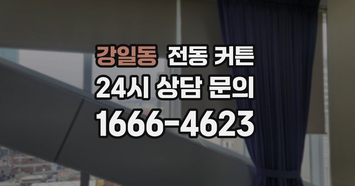 강일동 전동 커튼