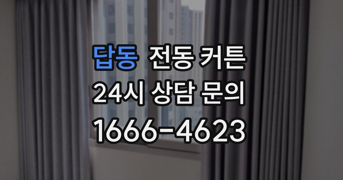 답동 전동 커튼