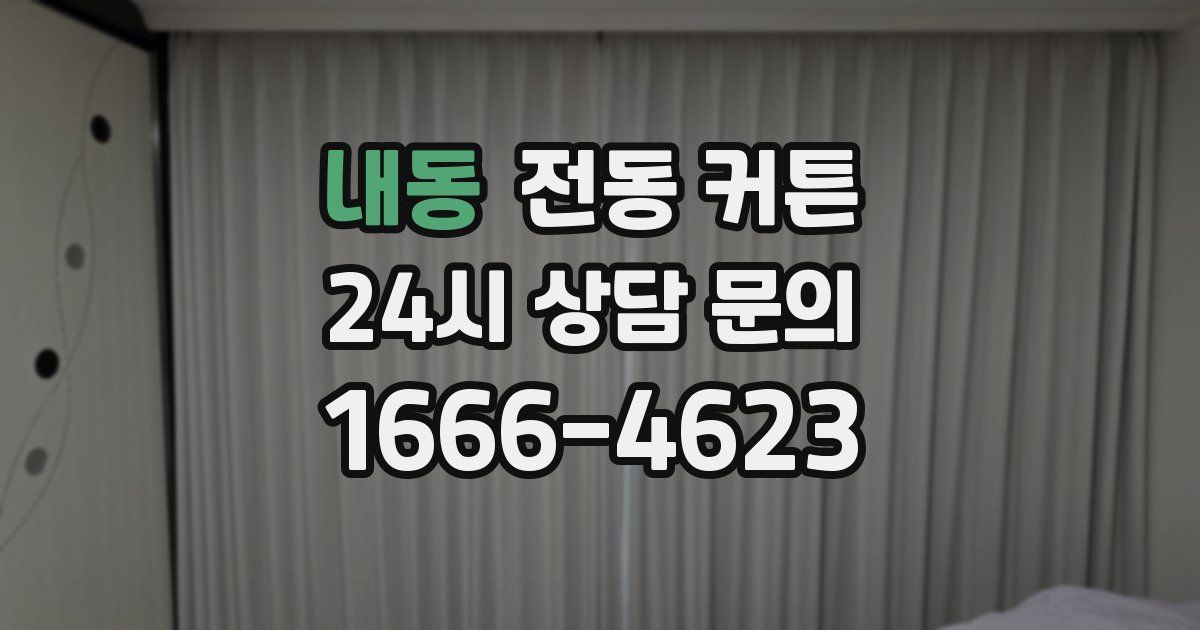 내동 전동 커튼