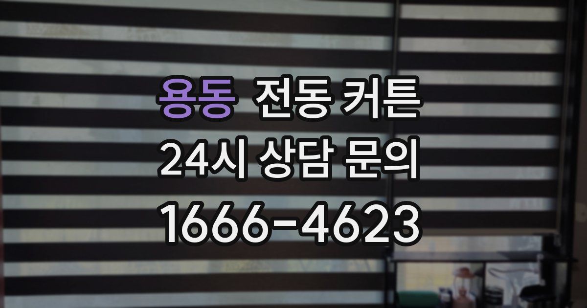 용동 전동 커튼