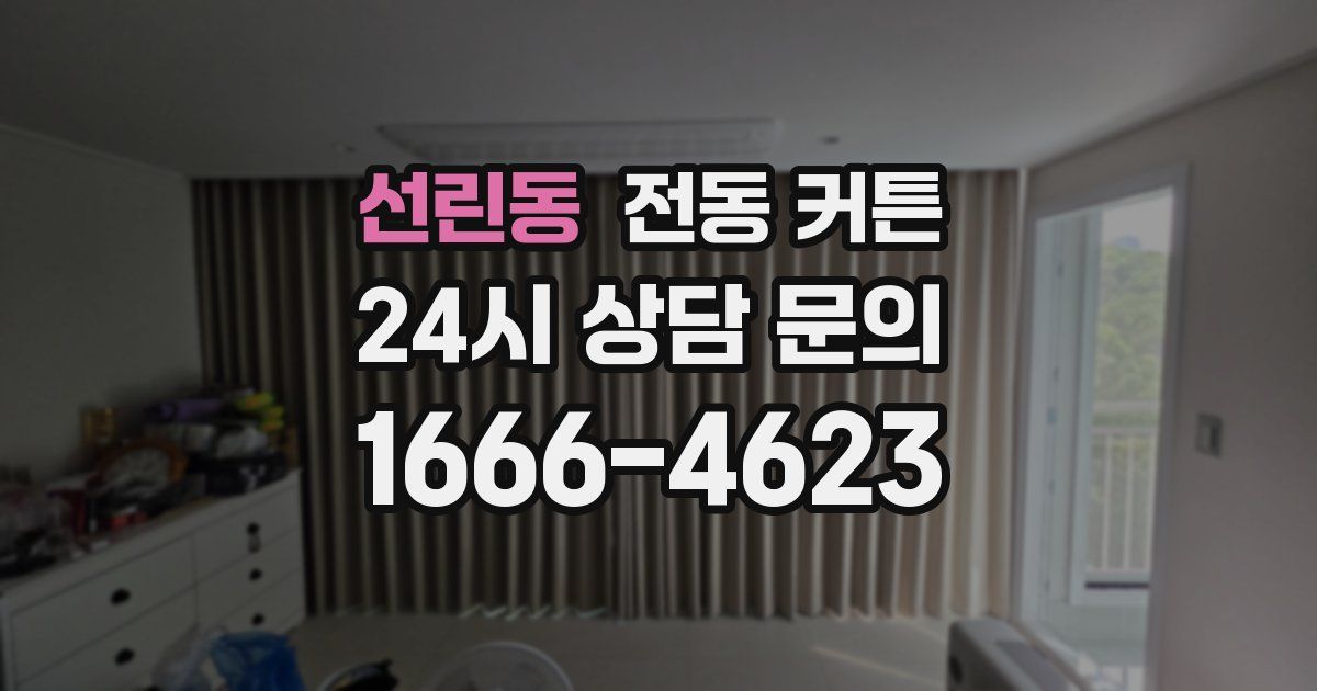 선린동 전동 커튼