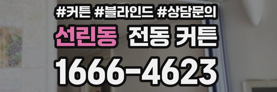 선린동 전동 커튼