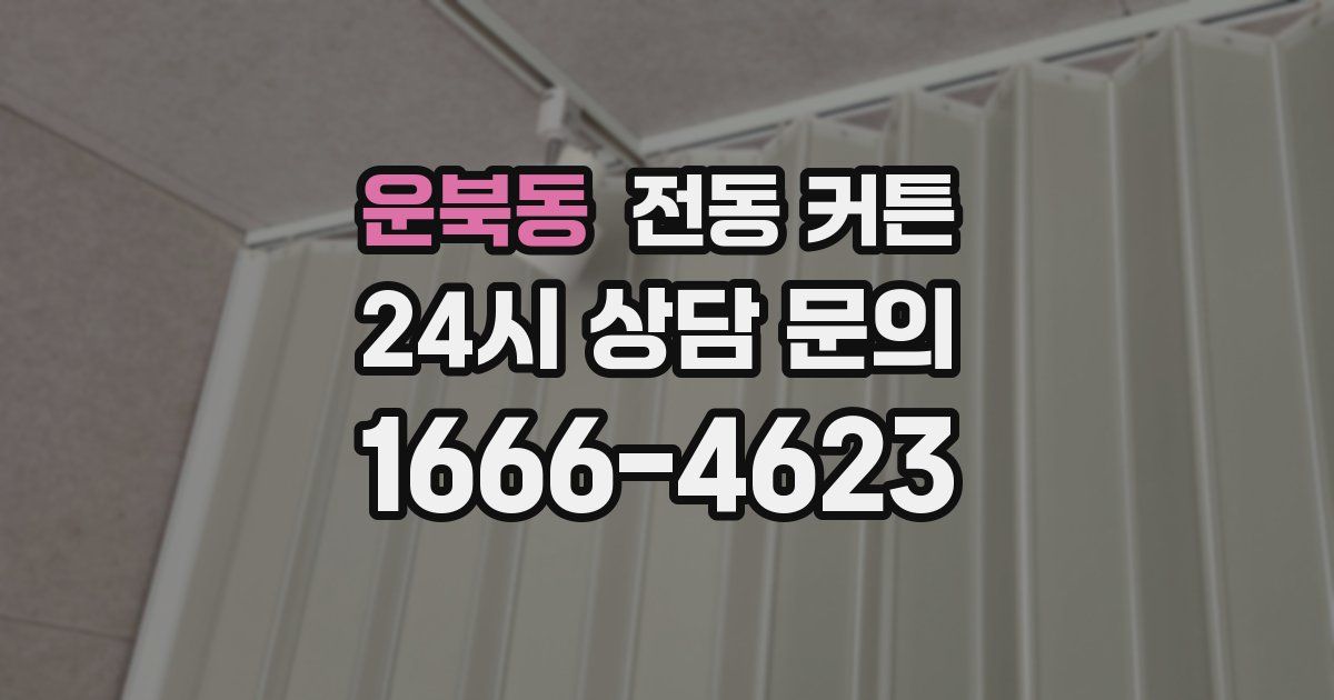 운북동 전동 커튼