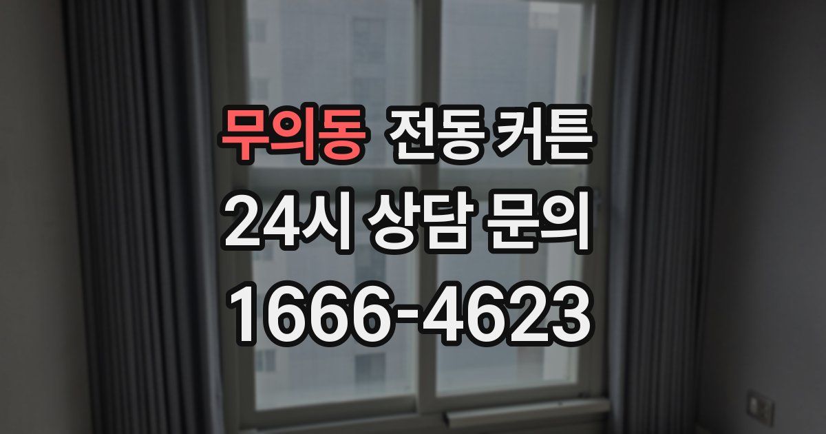 무의동 전동 커튼