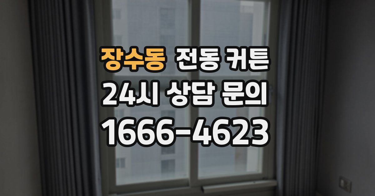장수동 전동 커튼