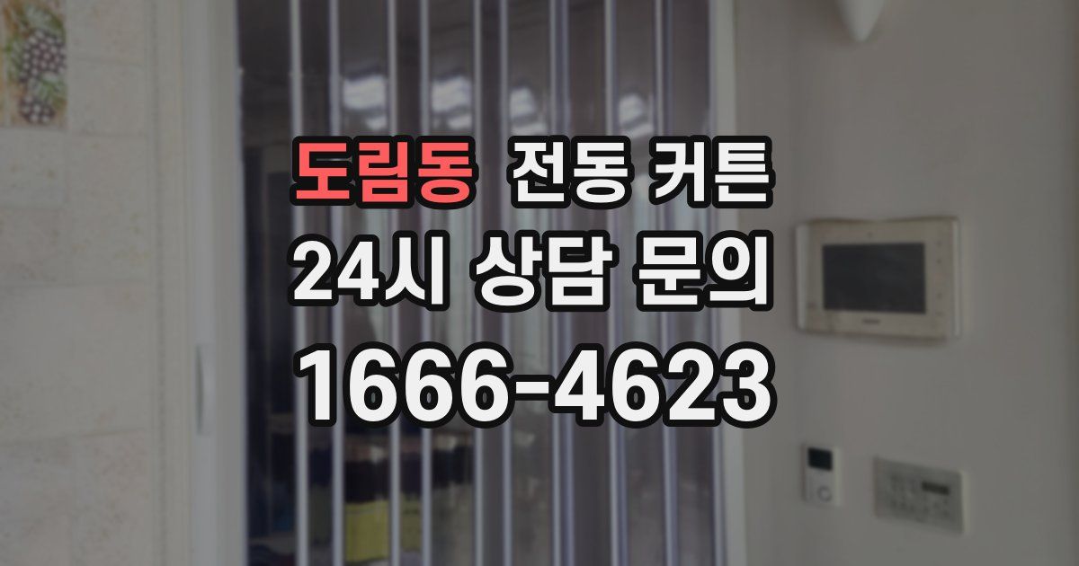 도림동 전동 커튼