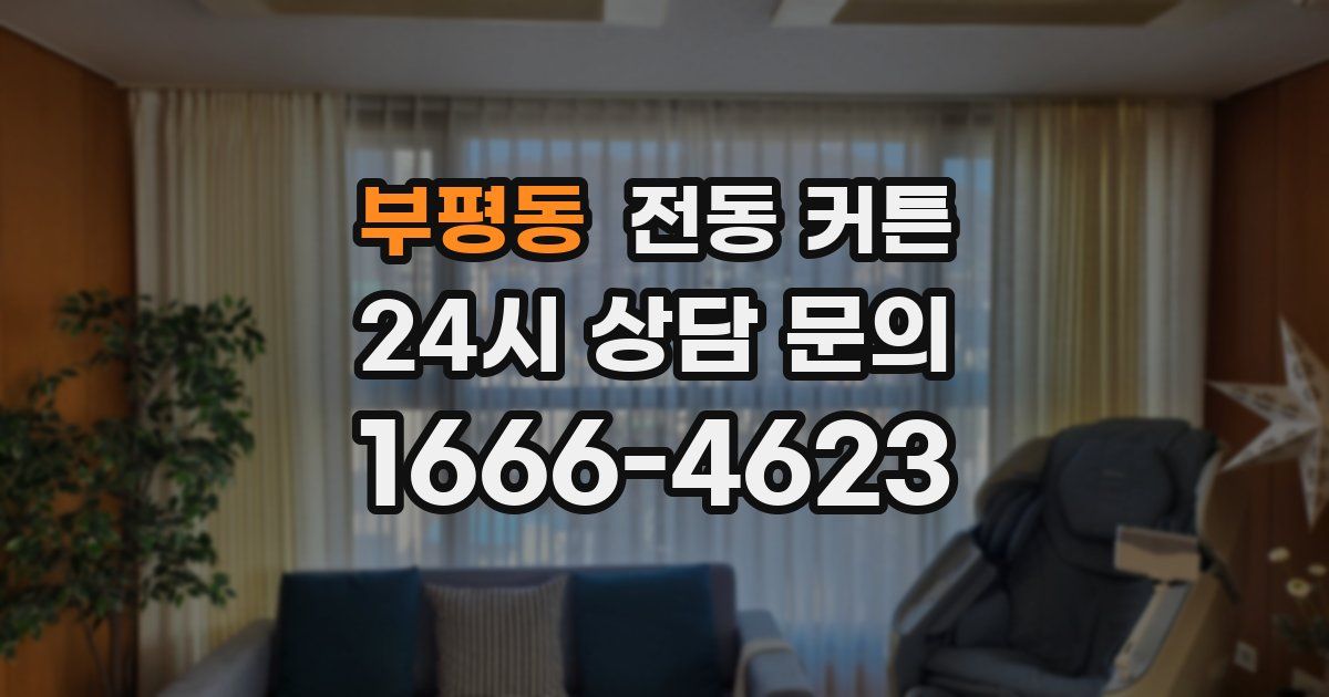 부평동 전동 커튼