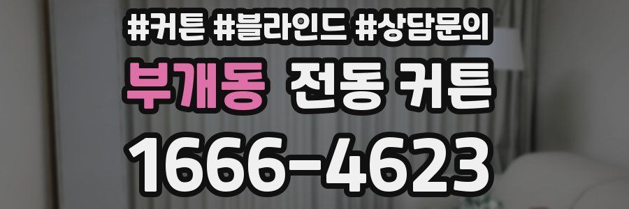 부개동 전동 커튼