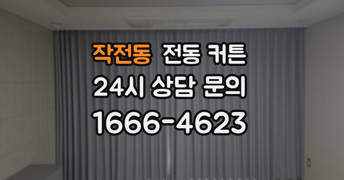 작전동 전동 커튼