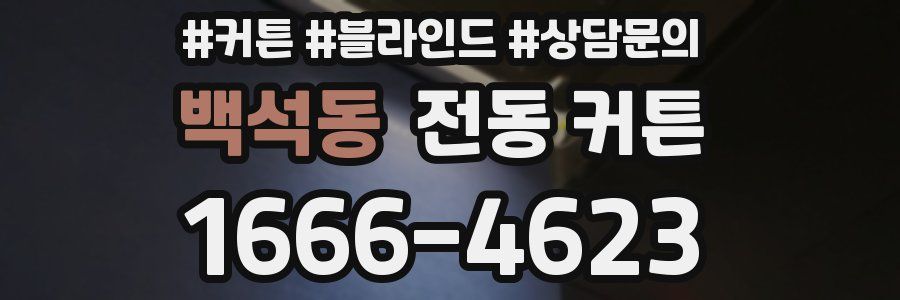 백석동 전동 커튼