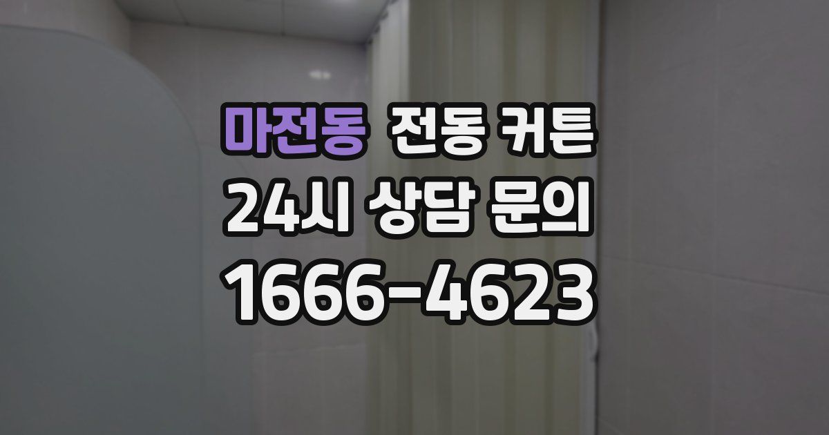 마전동 전동 커튼