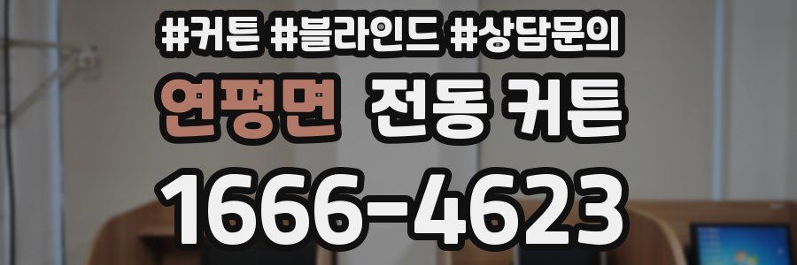 연평면 전동 커튼