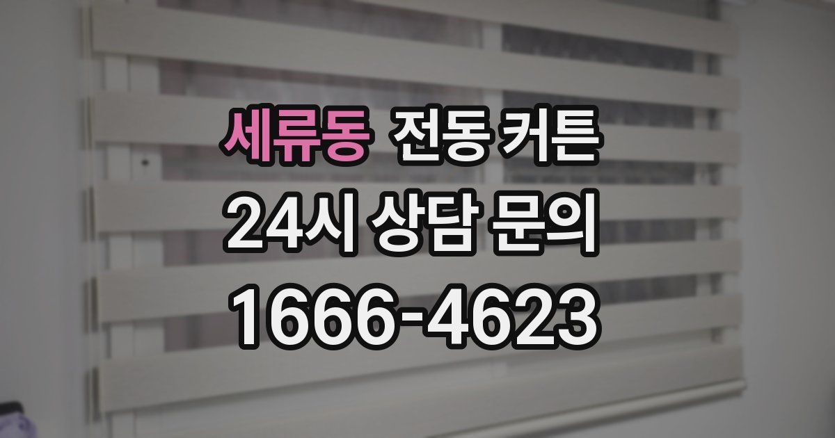 세류동 전동 커튼