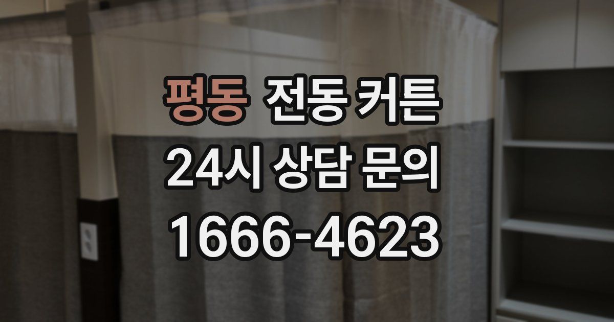 평동 전동 커튼