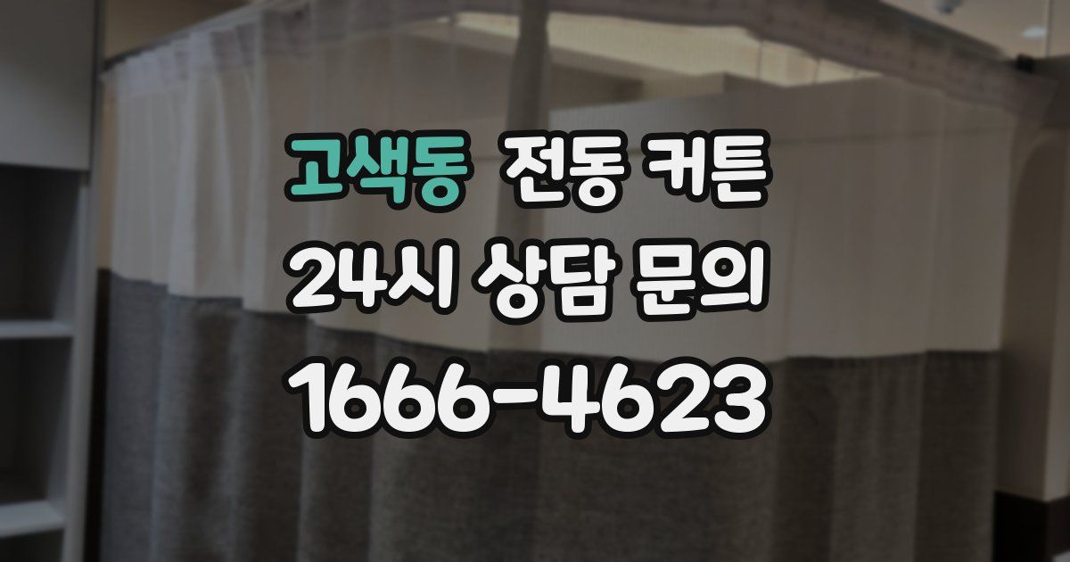 고색동 전동 커튼