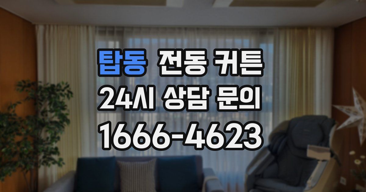 탑동 전동 커튼