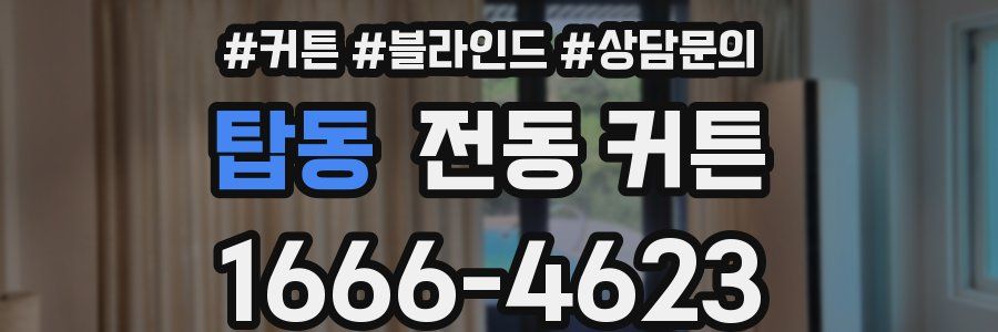 탑동 전동 커튼