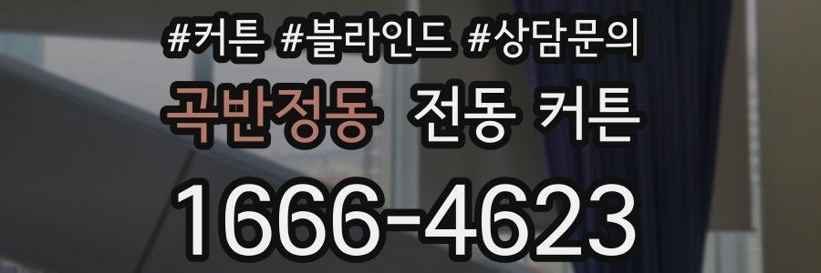 곡반정동 전동 커튼