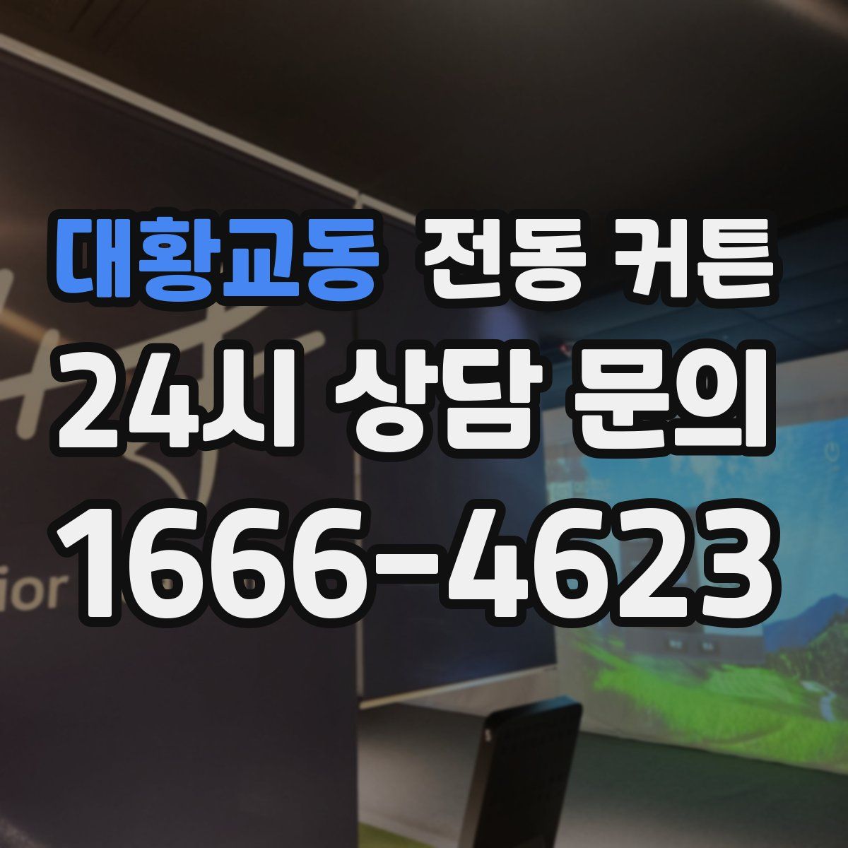 대황교동 전동 커튼