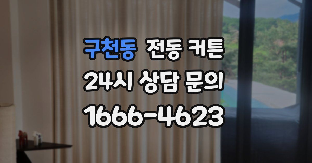구천동 전동 커튼