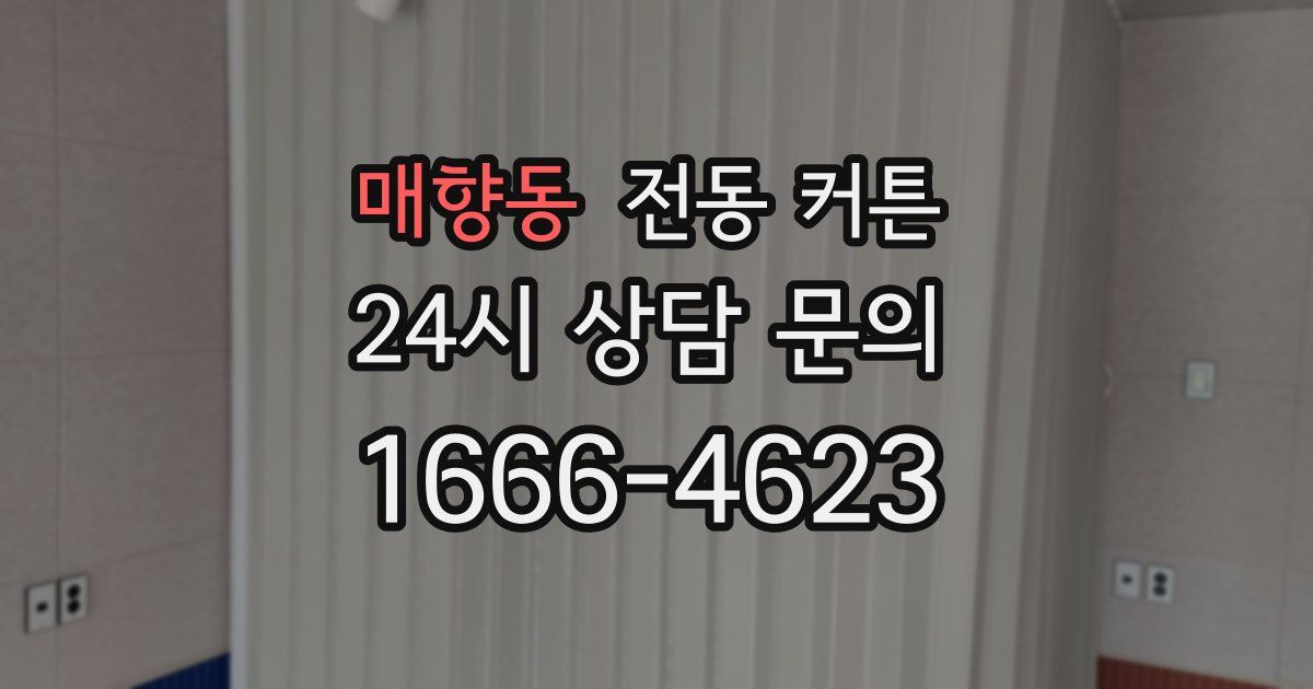 매향동 전동 커튼