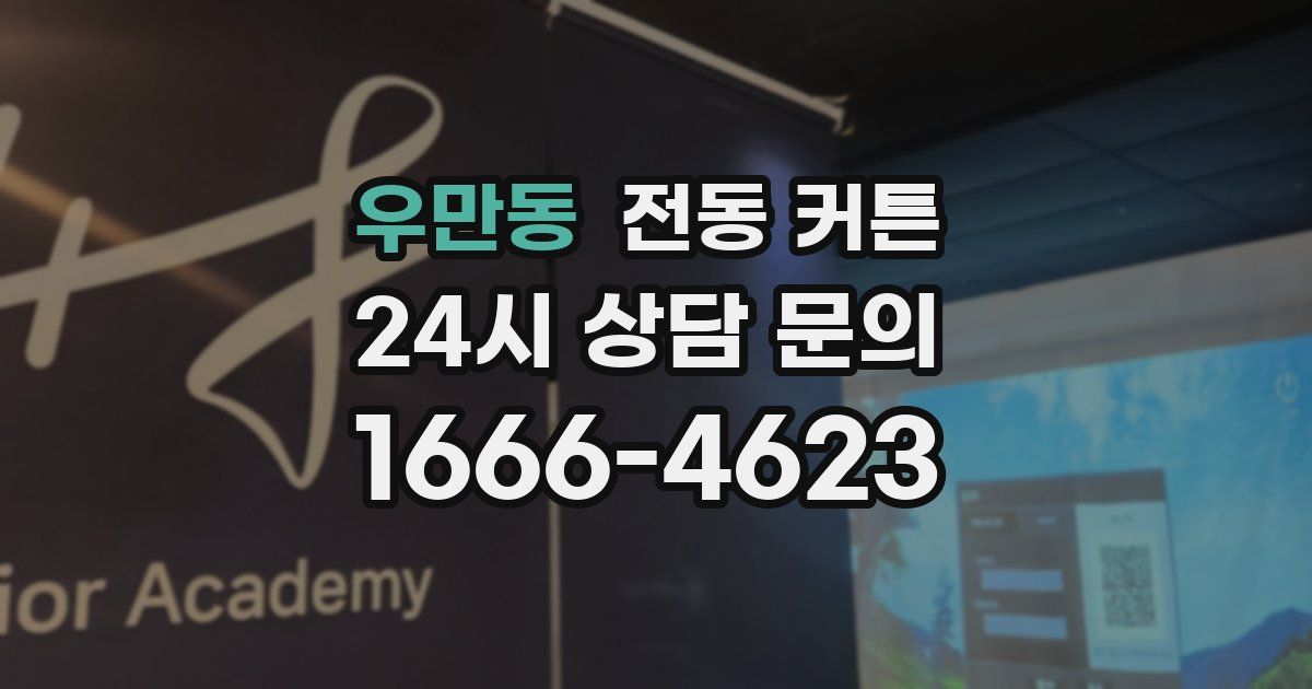 우만동 전동 커튼