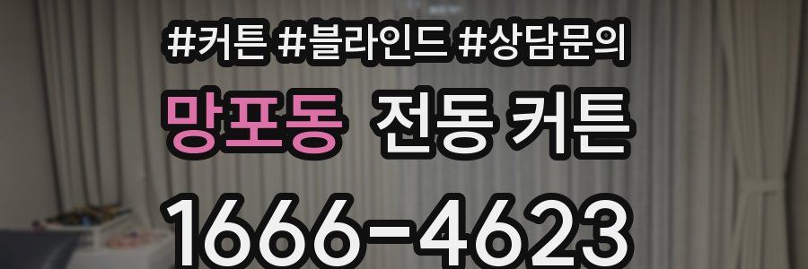 망포동 전동 커튼