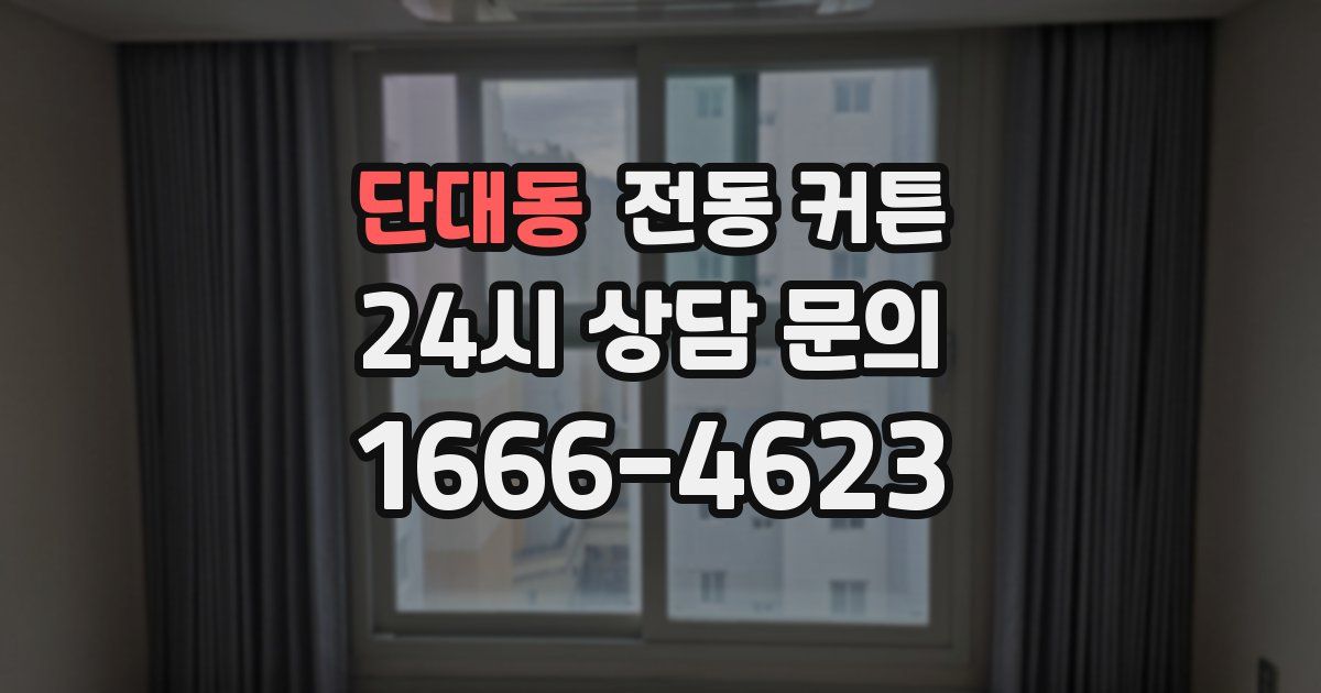 단대동 전동 커튼