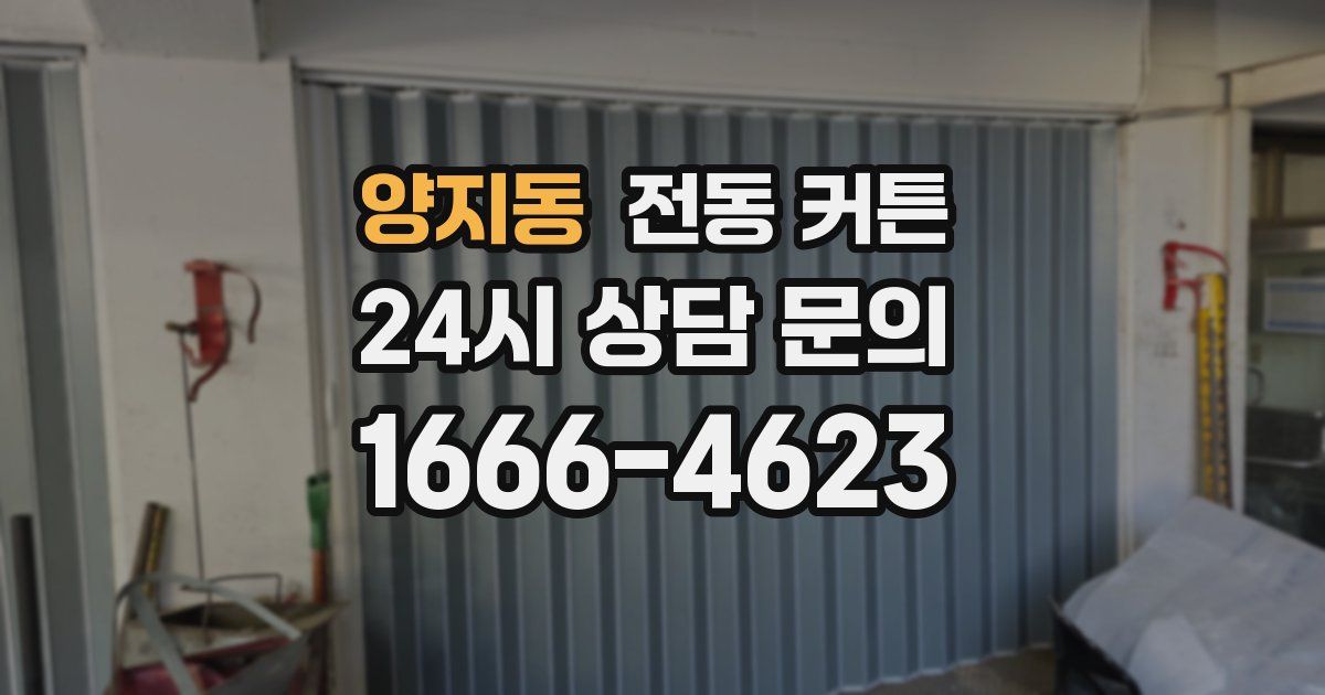양지동 전동 커튼