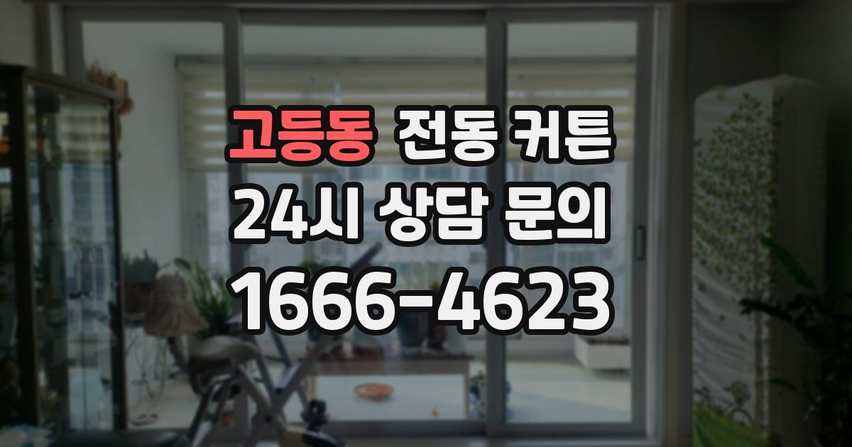 고등동 전동 커튼