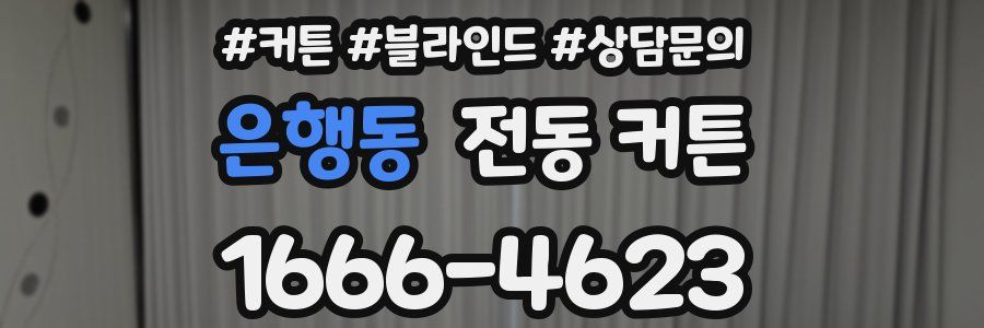 은행동 전동 커튼