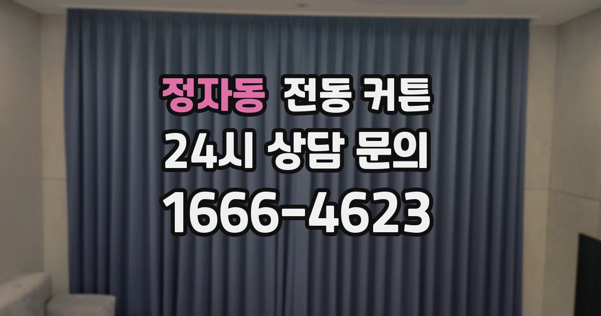 정자동 전동 커튼