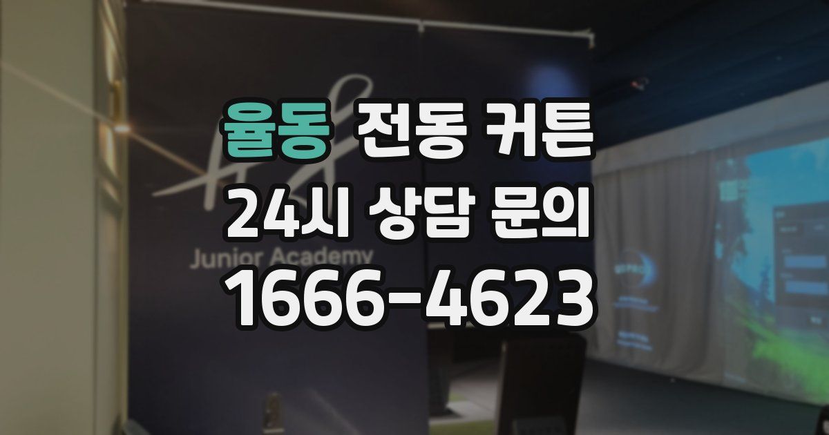 율동 전동 커튼
