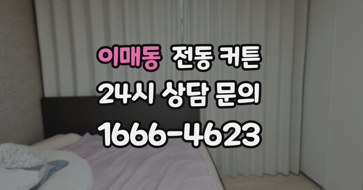 이매동 전동 커튼