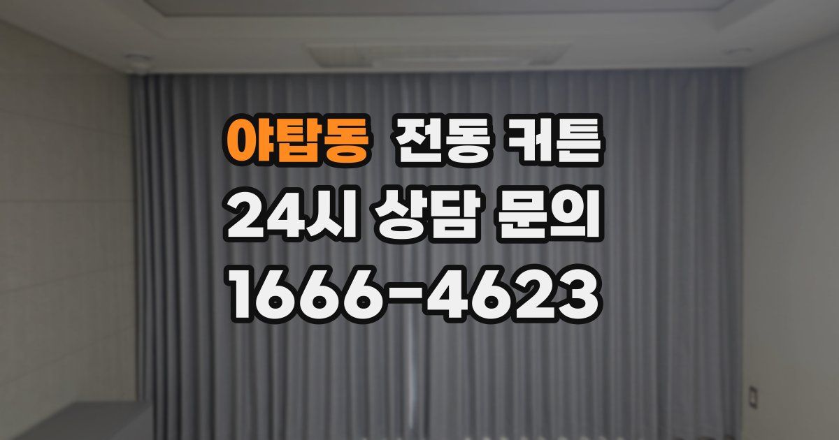 야탑동 전동 커튼