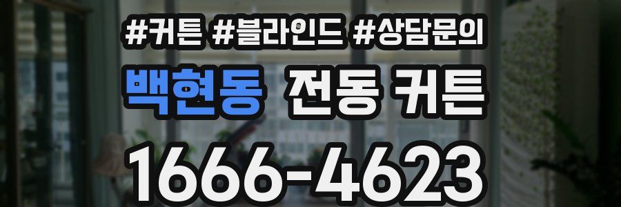백현동 전동 커튼