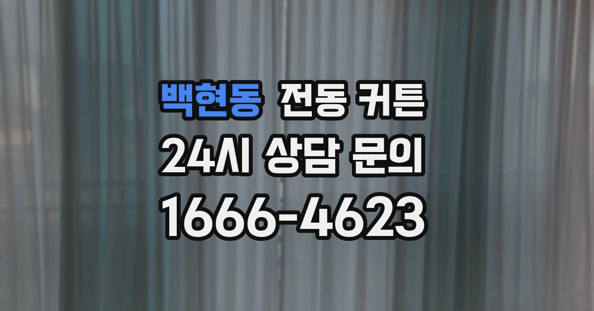 백현동 전동 커튼