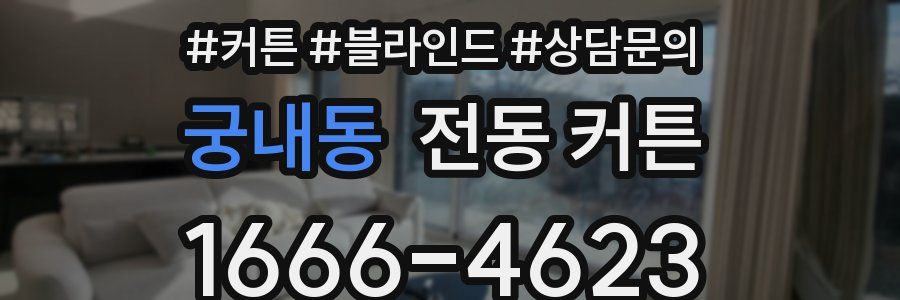 궁내동 전동 커튼