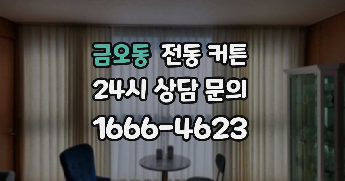 금오동 전동 커튼