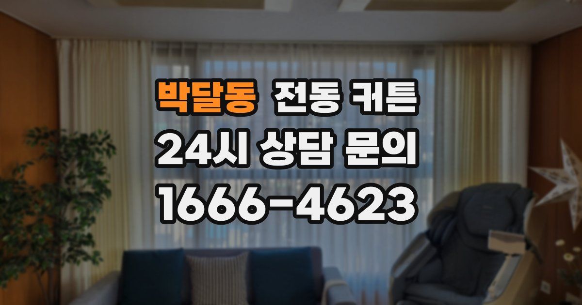 박달동 전동 커튼