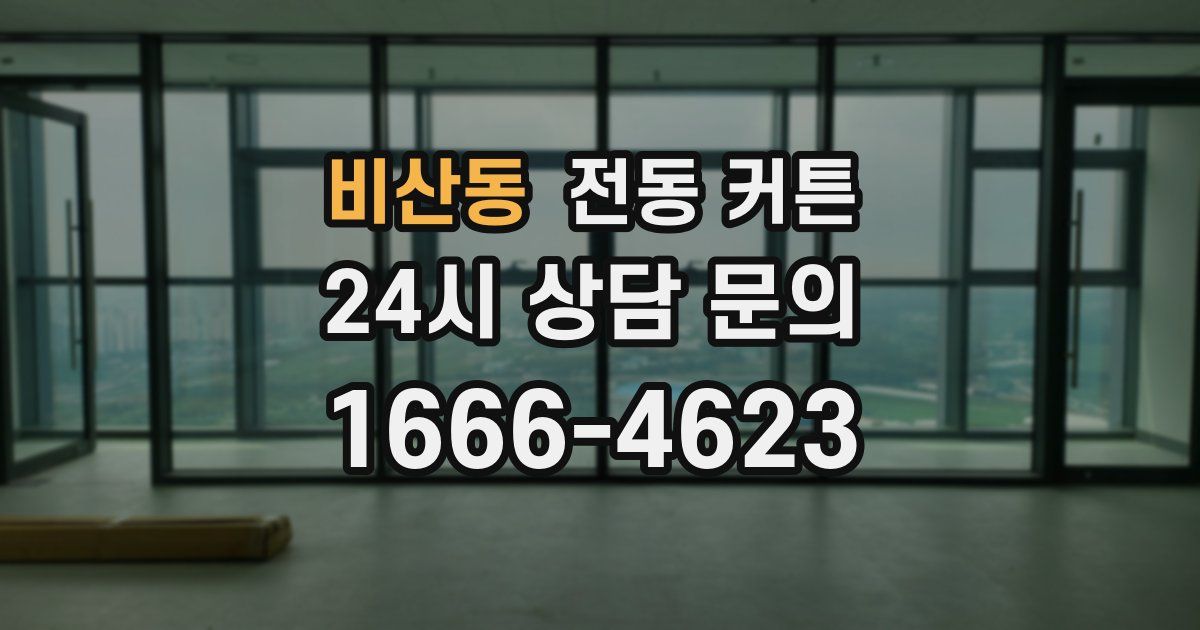 비산동 전동 커튼