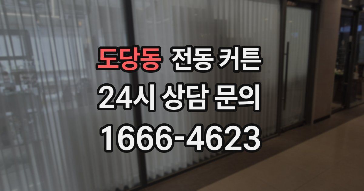 도당동 전동 커튼