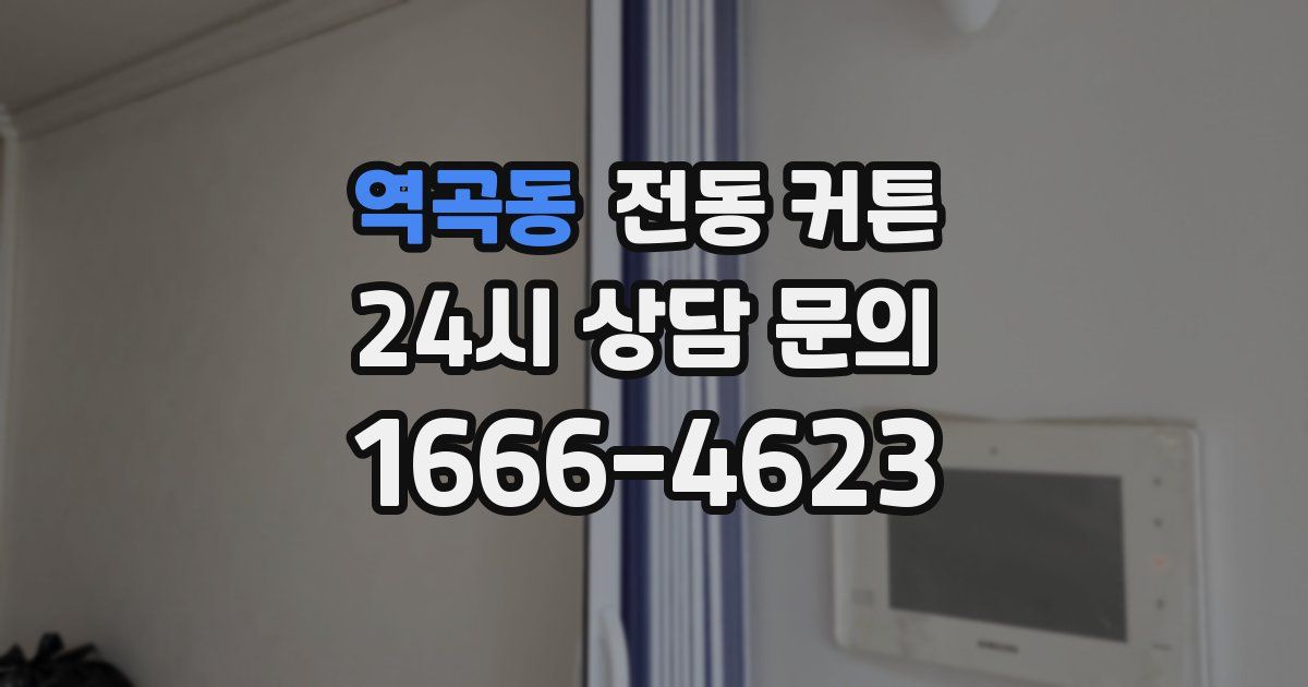 역곡동 전동 커튼